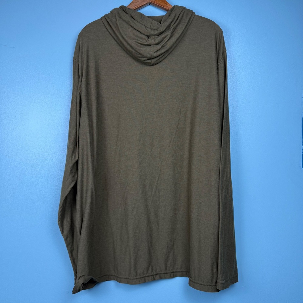 Vuori Strato Tech Hoodie Mens 3XL Dark Oregano Heather Green V1019 Pullover - Picture 2 of 10